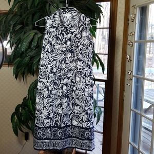 NEW Charter Club Blue/White Floral Cotton Dress 8P: Actual size 4-6P